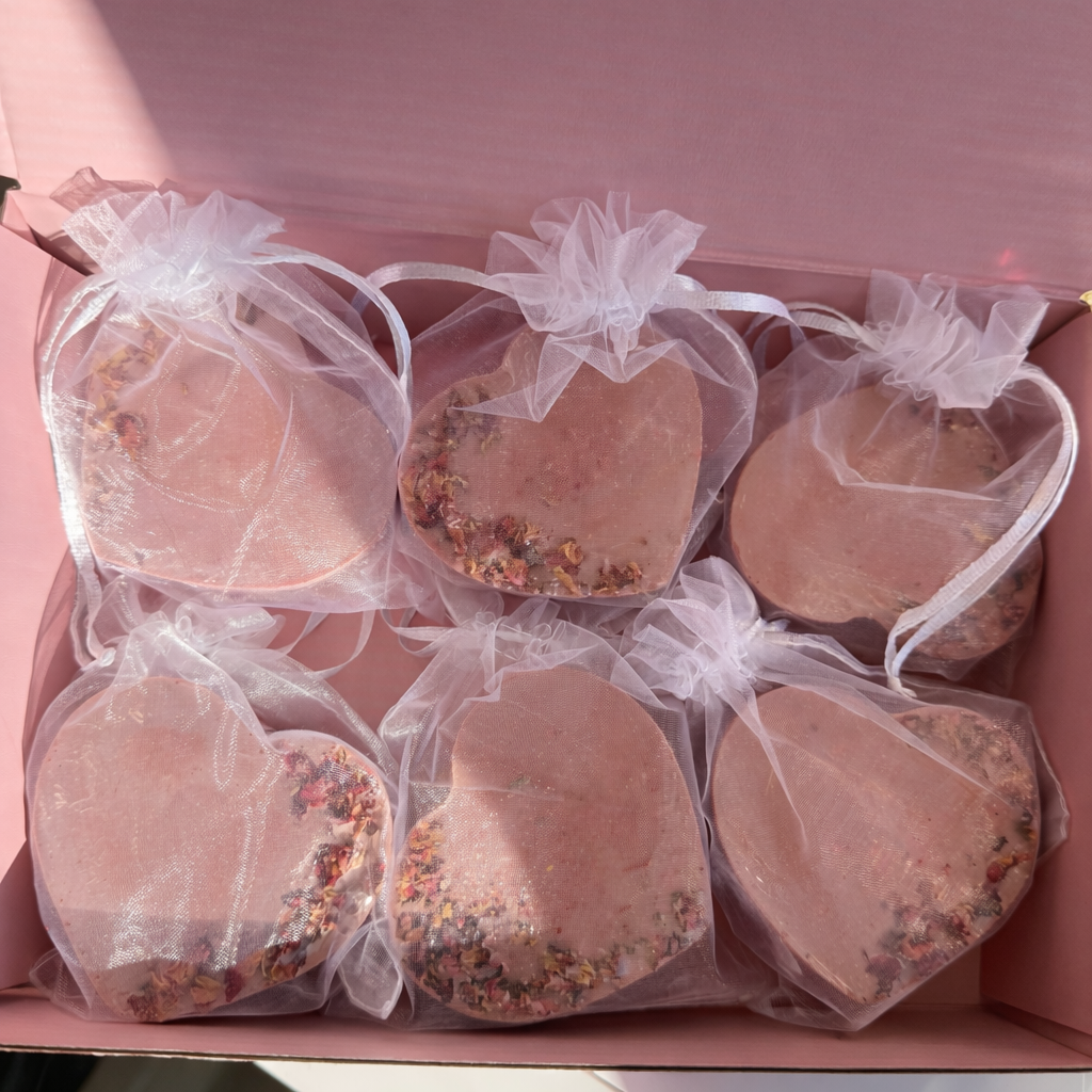 Heart Shaped Soaps (6pcs - mixed)